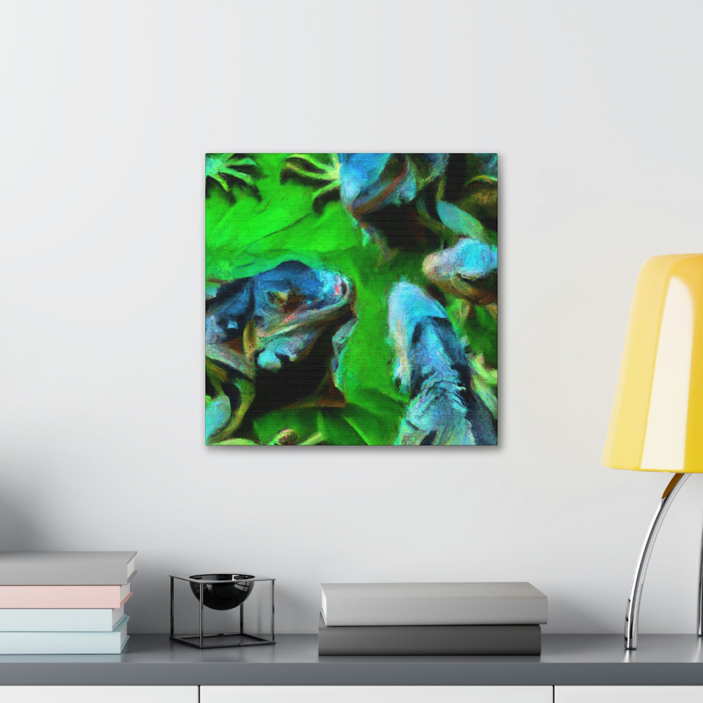 Iguanas in Impressionism - Canvas