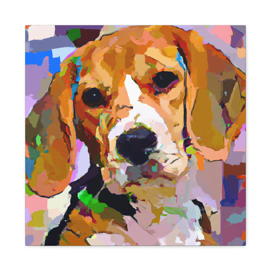 Fauvism Beagle Reflection - Canvas