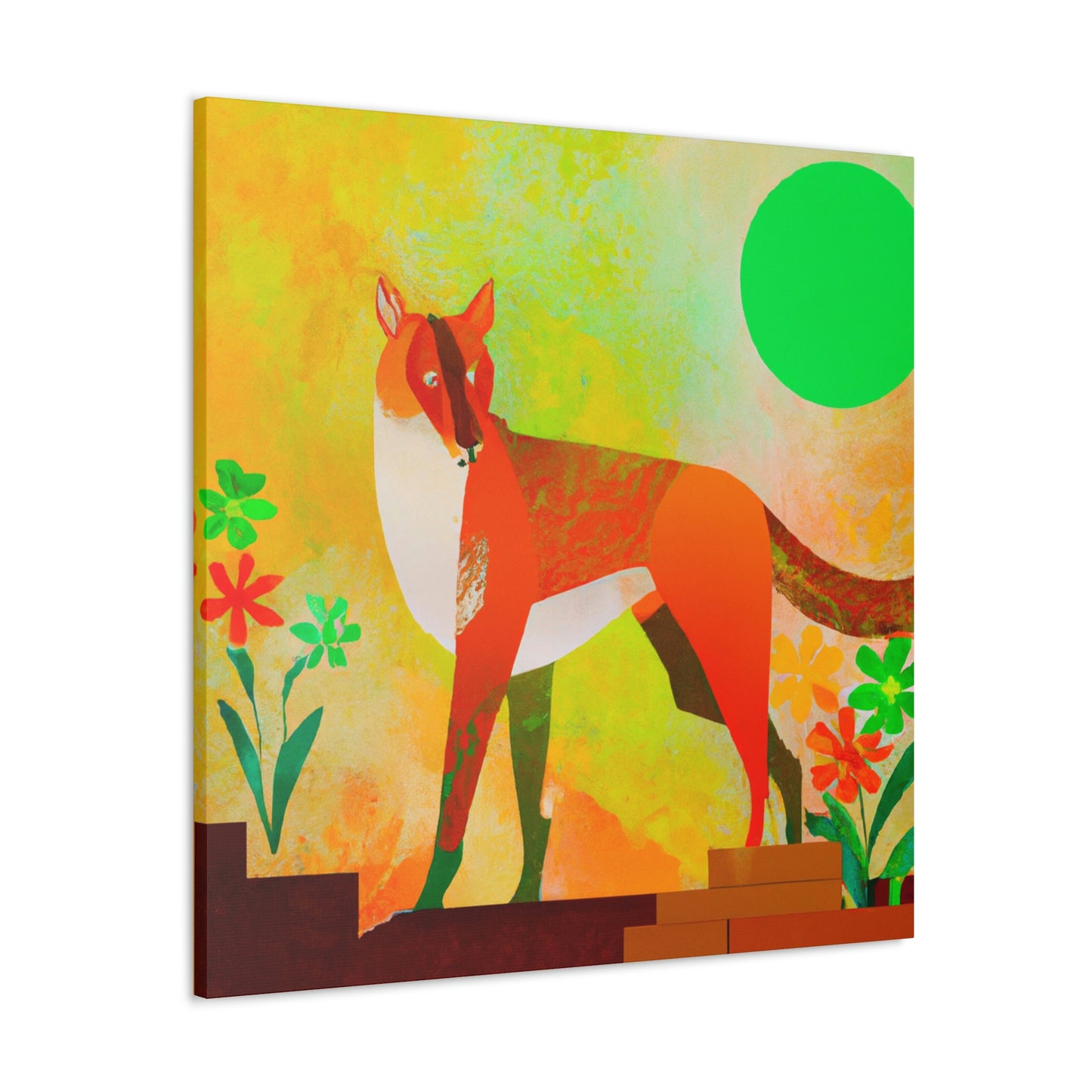 Dhole in Art Deco - Canvas