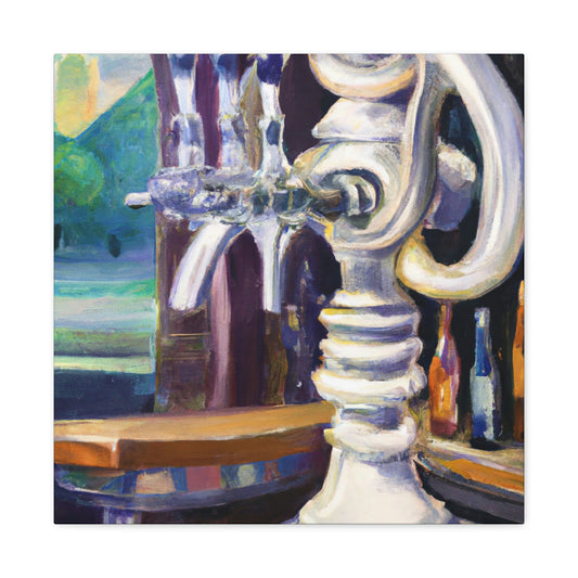 "Bar Tap Splendor Scene" - Canvas