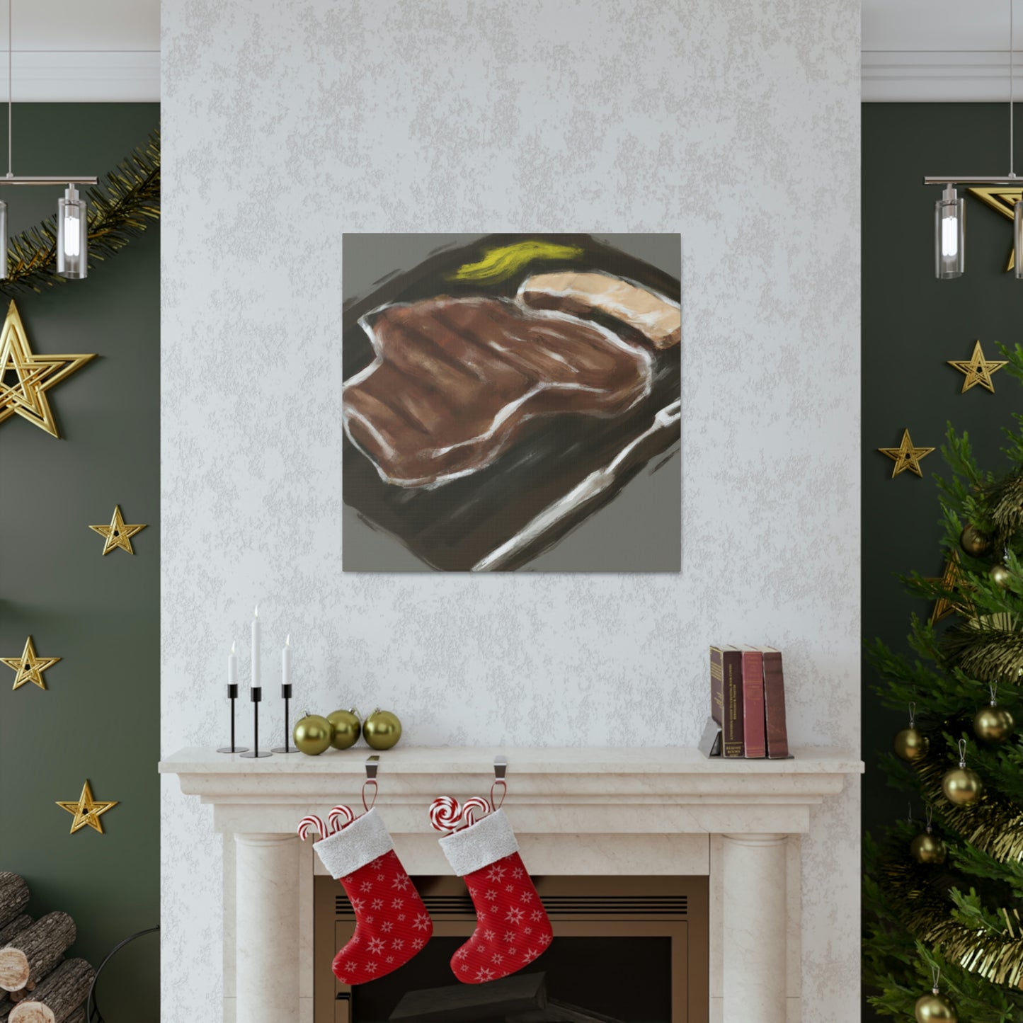 "Steak Barbecue Delights" - Canvas