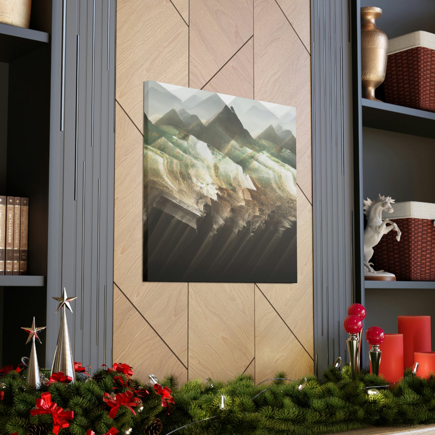 Lofty Mountain Peaks - Canvas