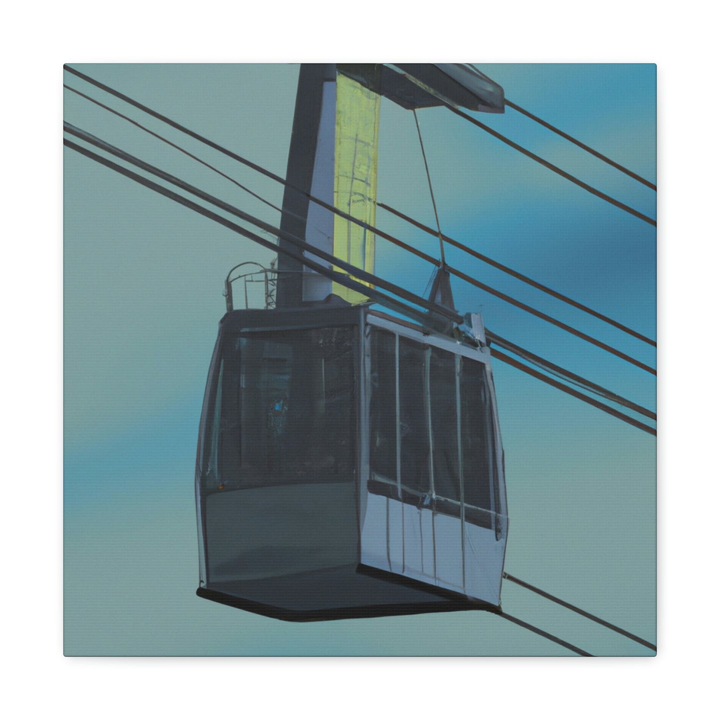 Cable Car Hyperrealism - Canvas