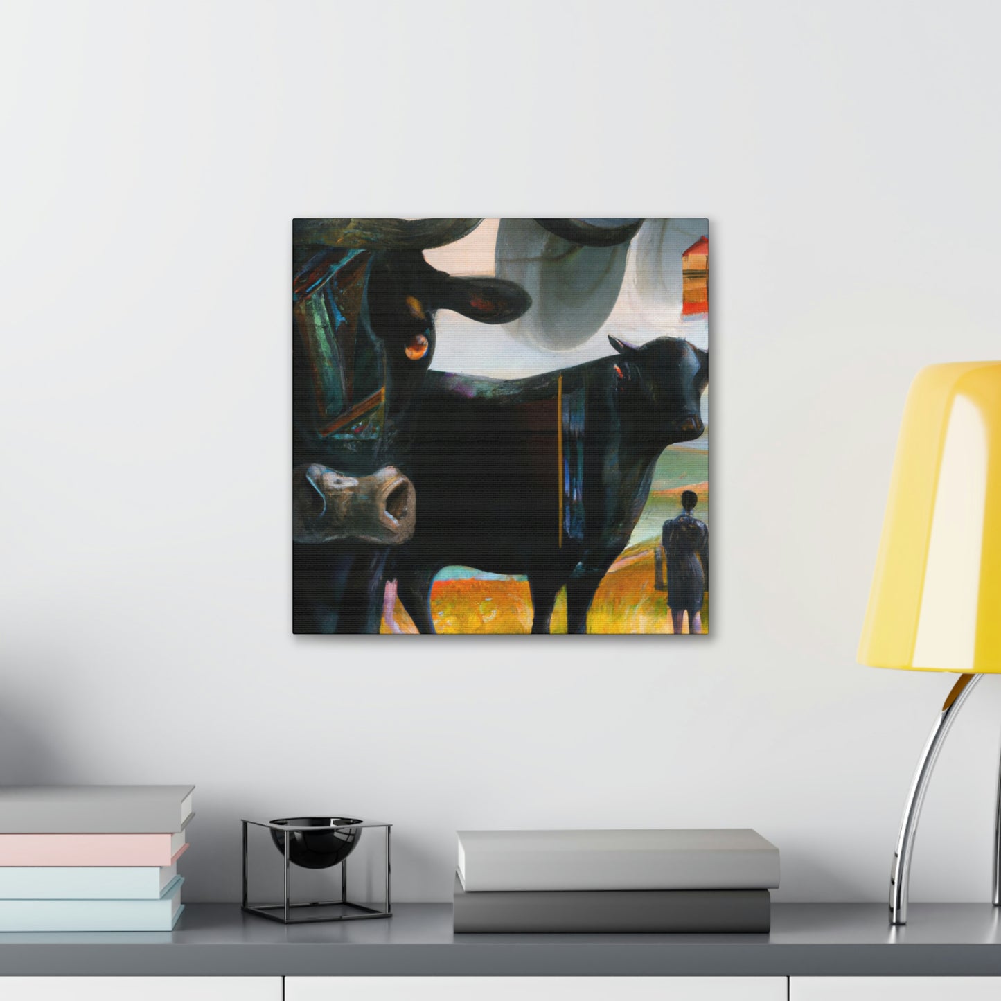 "Black Angus Dreamscape" - Canvas