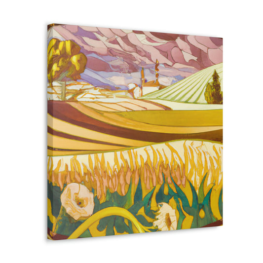 "Harvesting the Fields Abloom" - Canvas