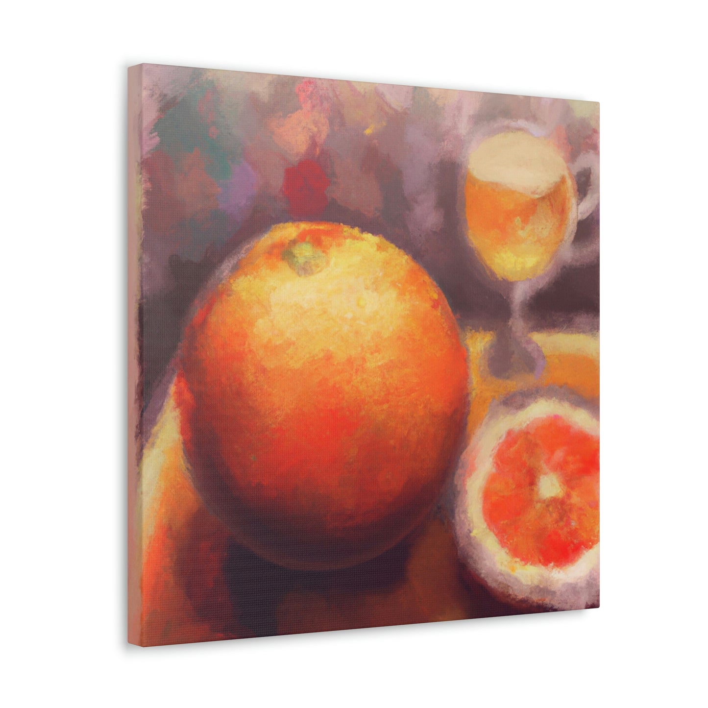 Orange Split Reflection - Canvas