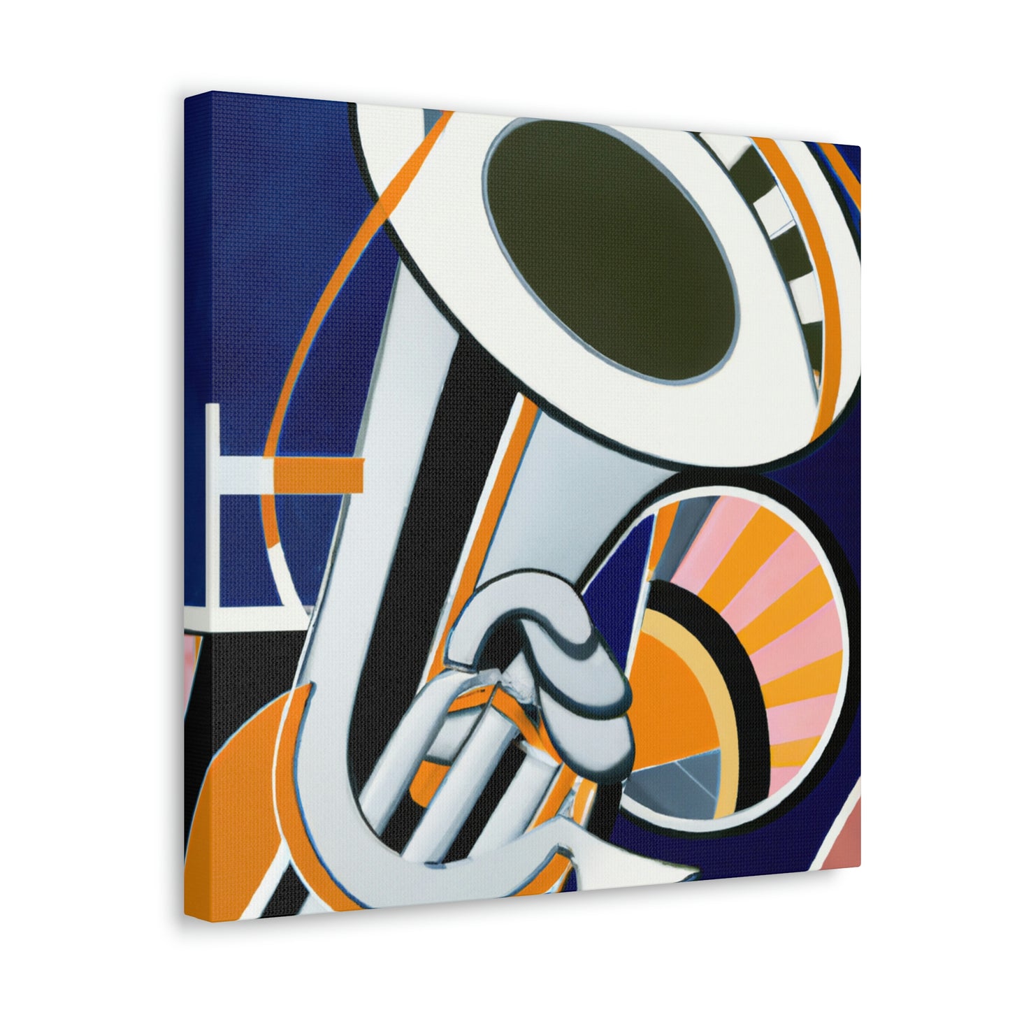 Rising Art Deco Trumpet - Canvas