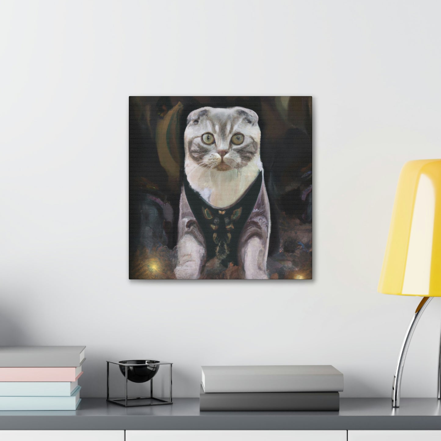 Feline Art Deco Splendor - Canvas