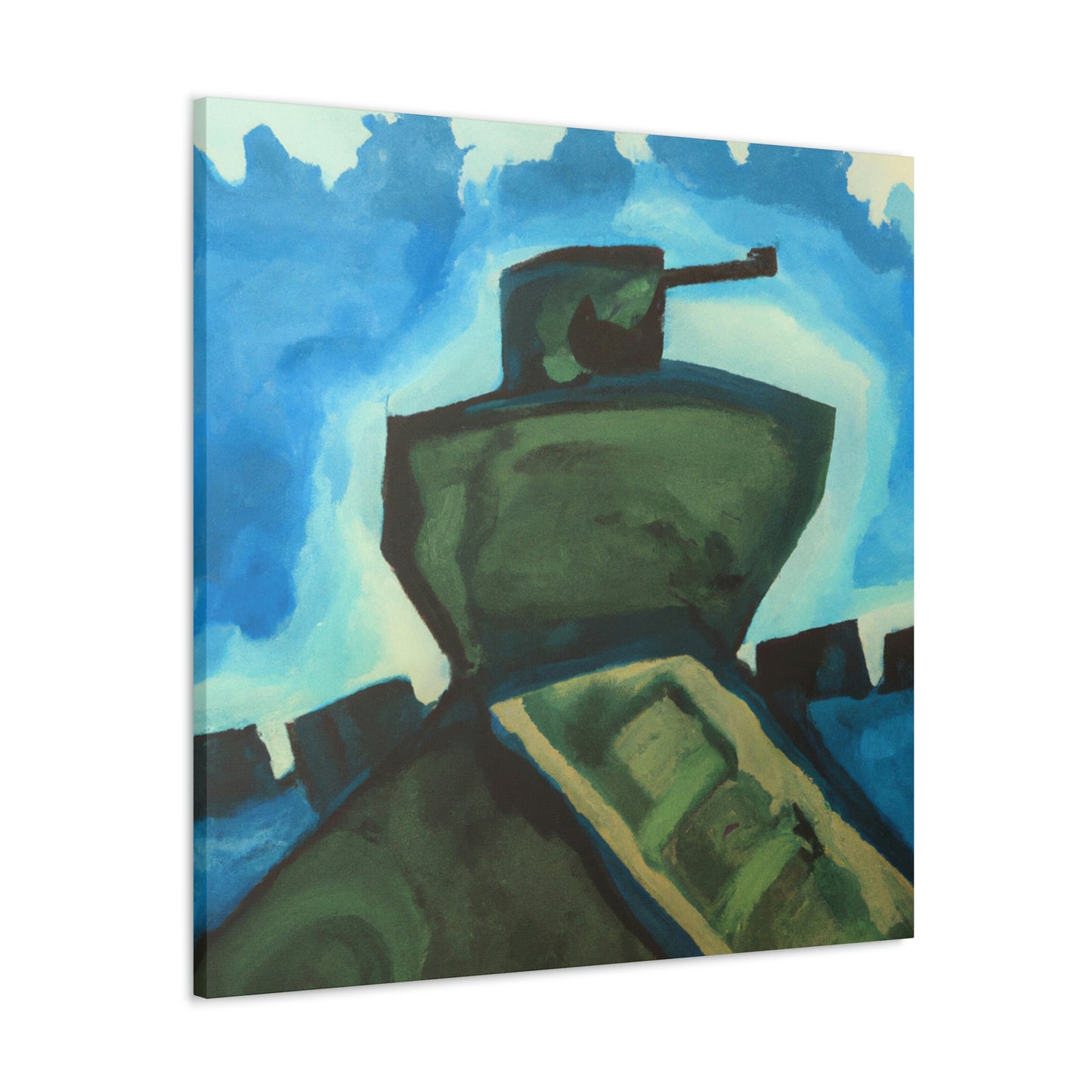 "Tank Turret Abstractions" - Canvas