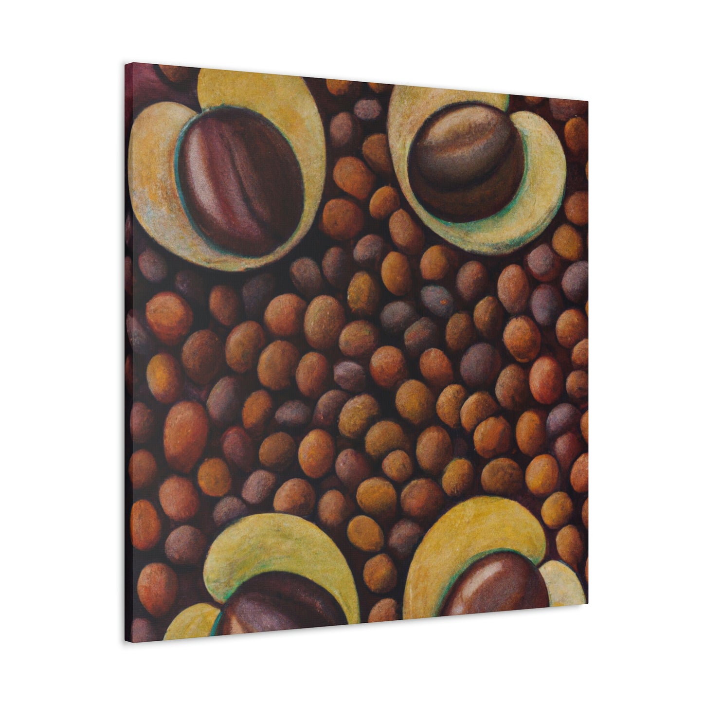 "Coffee Bean Harvesting" - Canvas