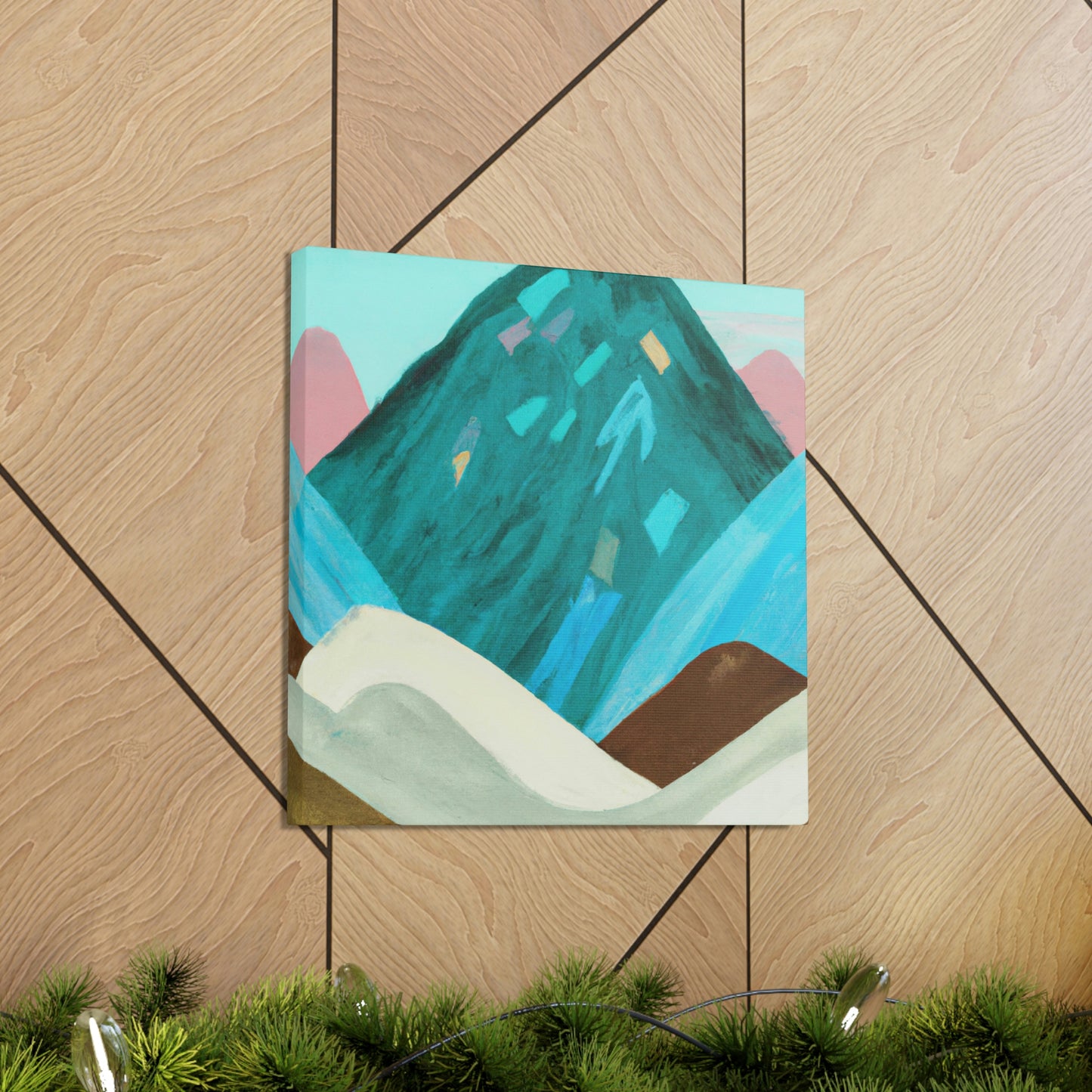 "Mountain Stillness Peaceful" - Canvas