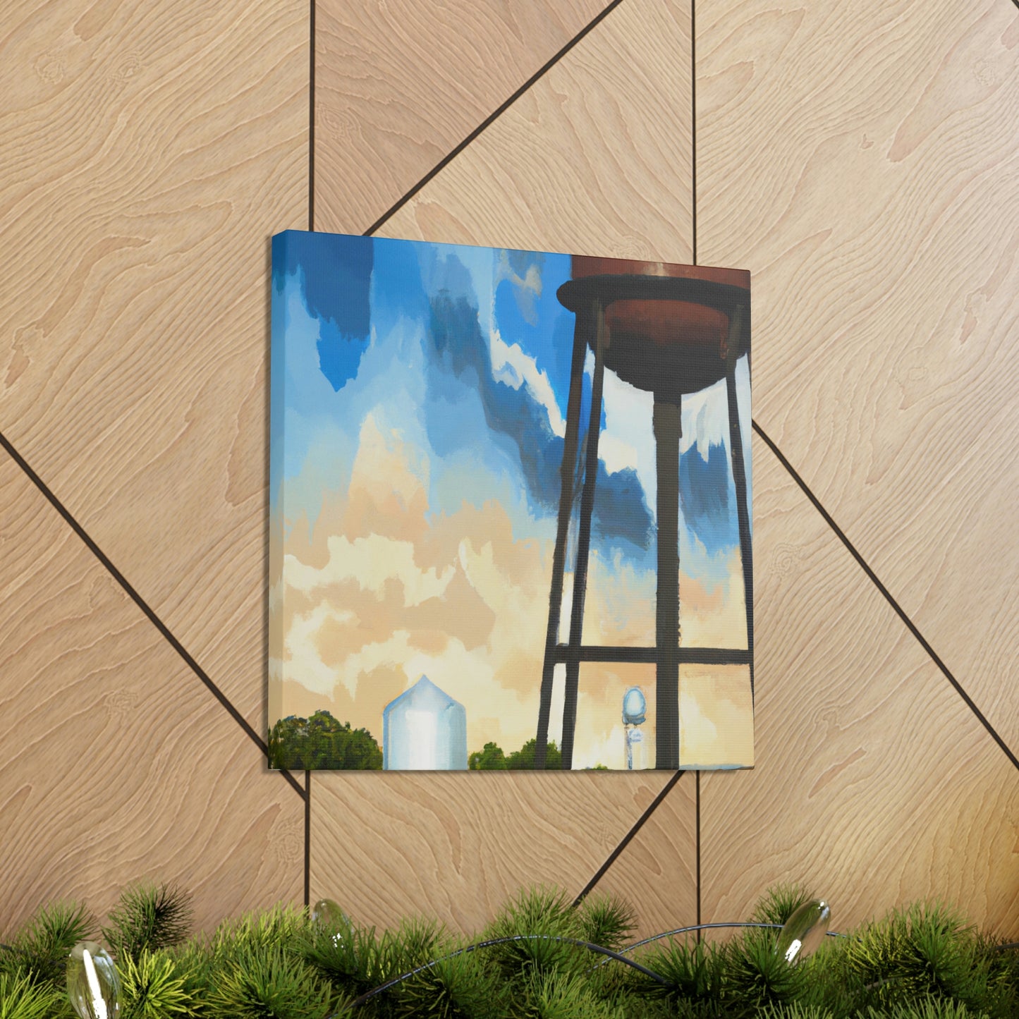 "Cityscape Monumental Towers" - Canvas