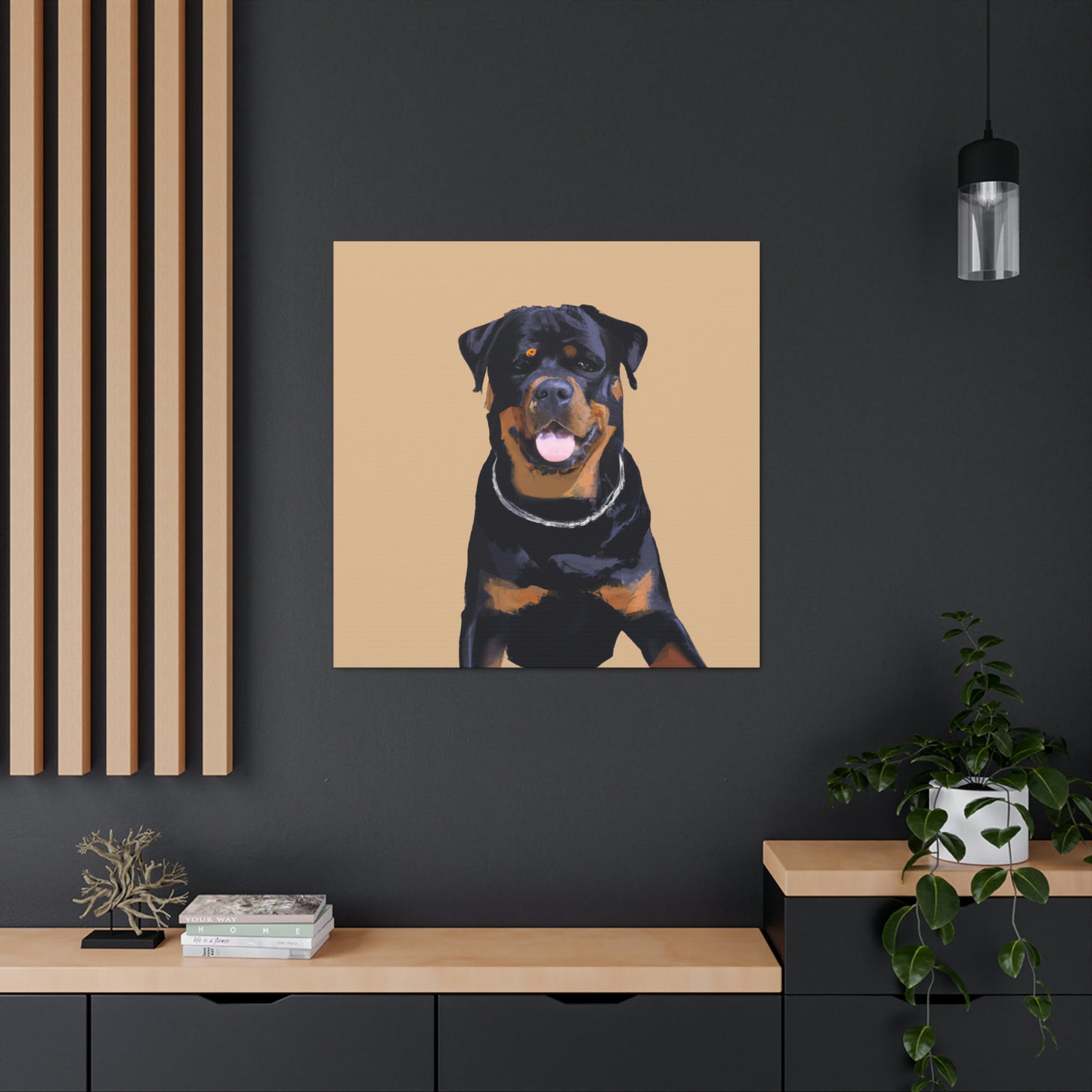 "Rottweiler in Simplicity" - Canvas