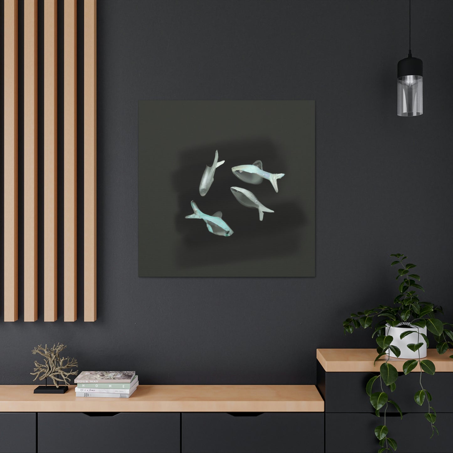 Neon Tetra Minimalism - Canvas