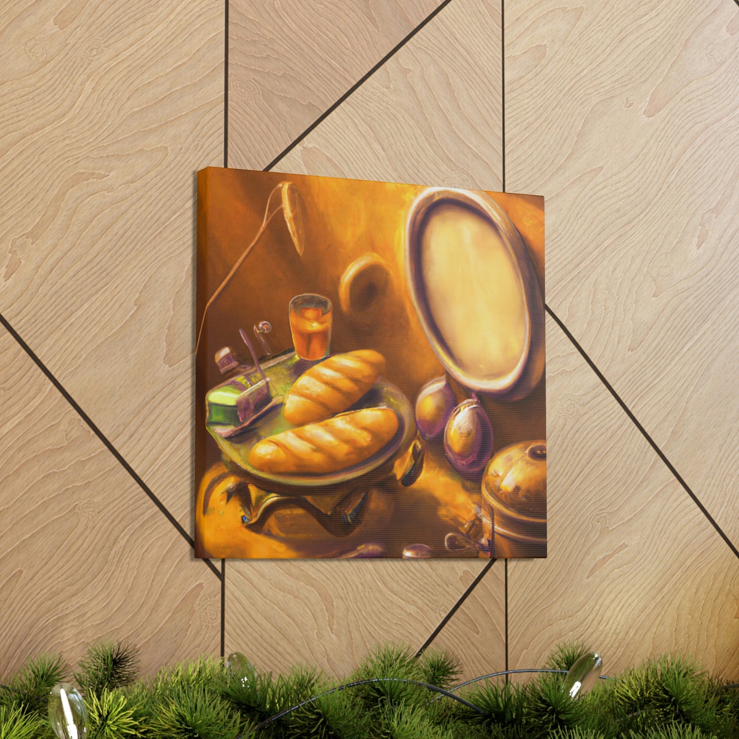 "Steampunk Bread Ablaze" - Canvas