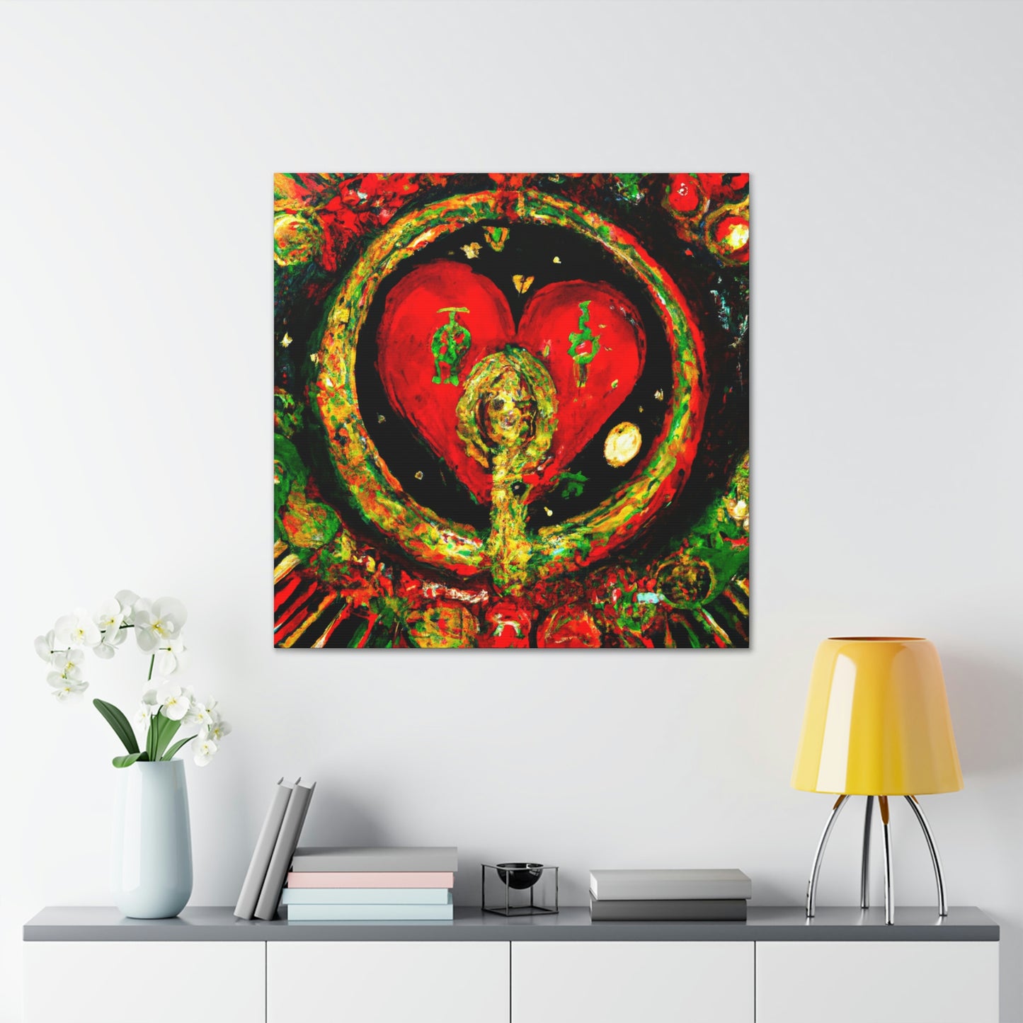 Love's Radiant Halo - Canvas