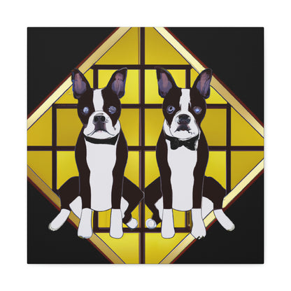 Dazzling Deco Doggie - Canvas