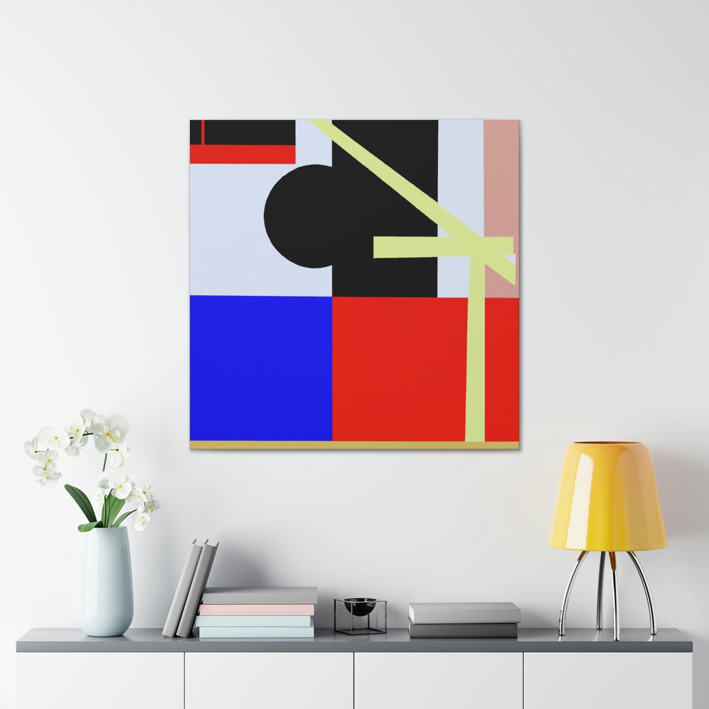 "Hay Bales in Art Deco" - Canvas