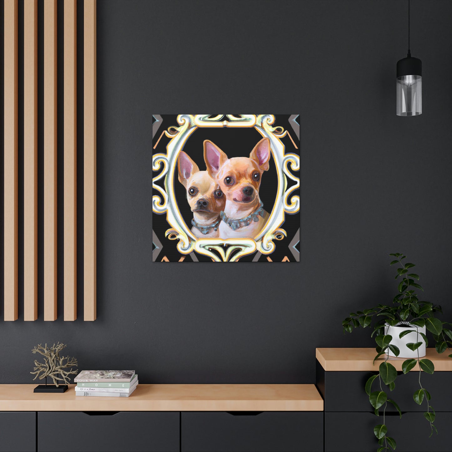 "Chihuahua Deco Dream" - Canvas