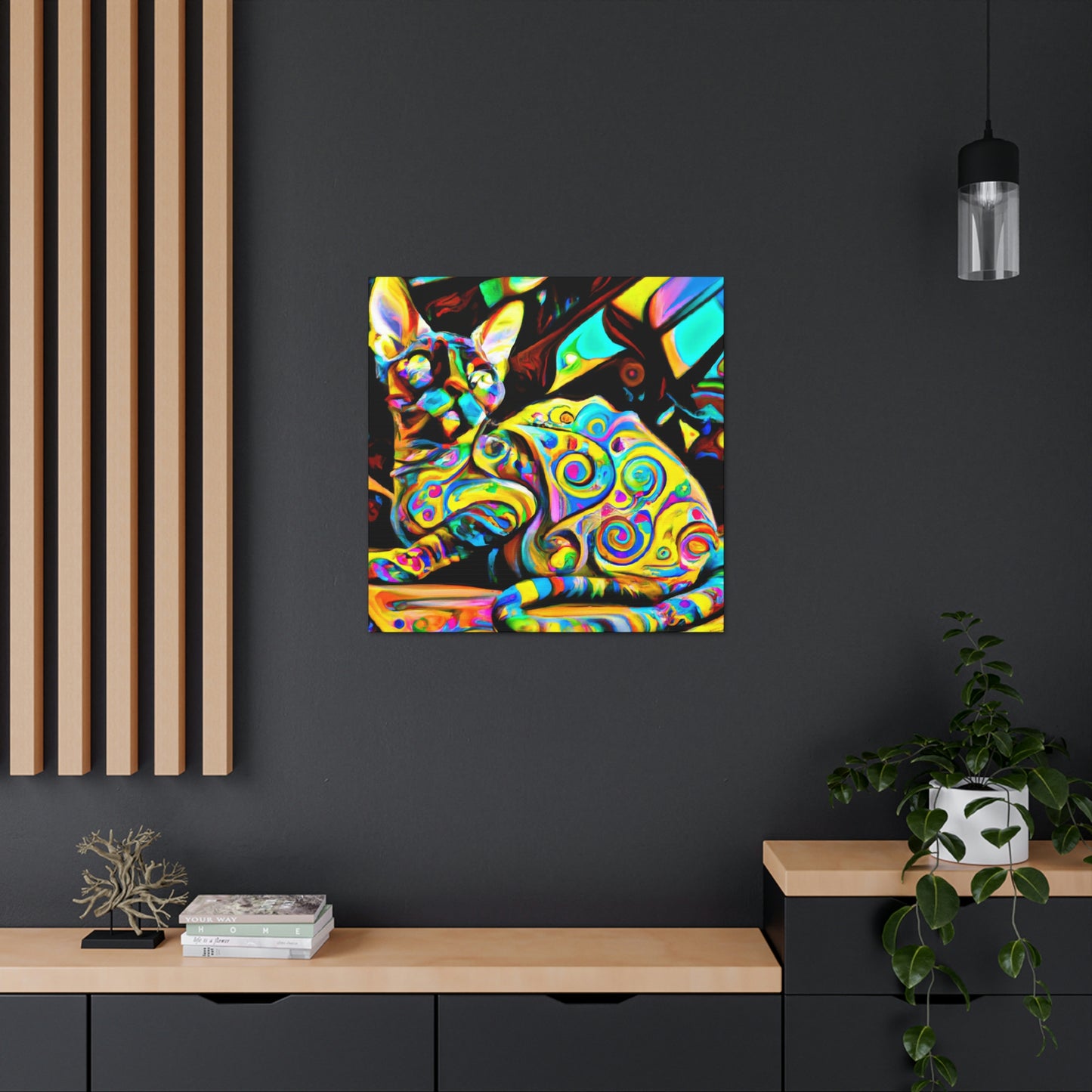 Devon Rex Regality - Canvas