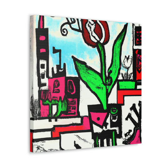 "Tulips in a Steampunk World" - Canvas