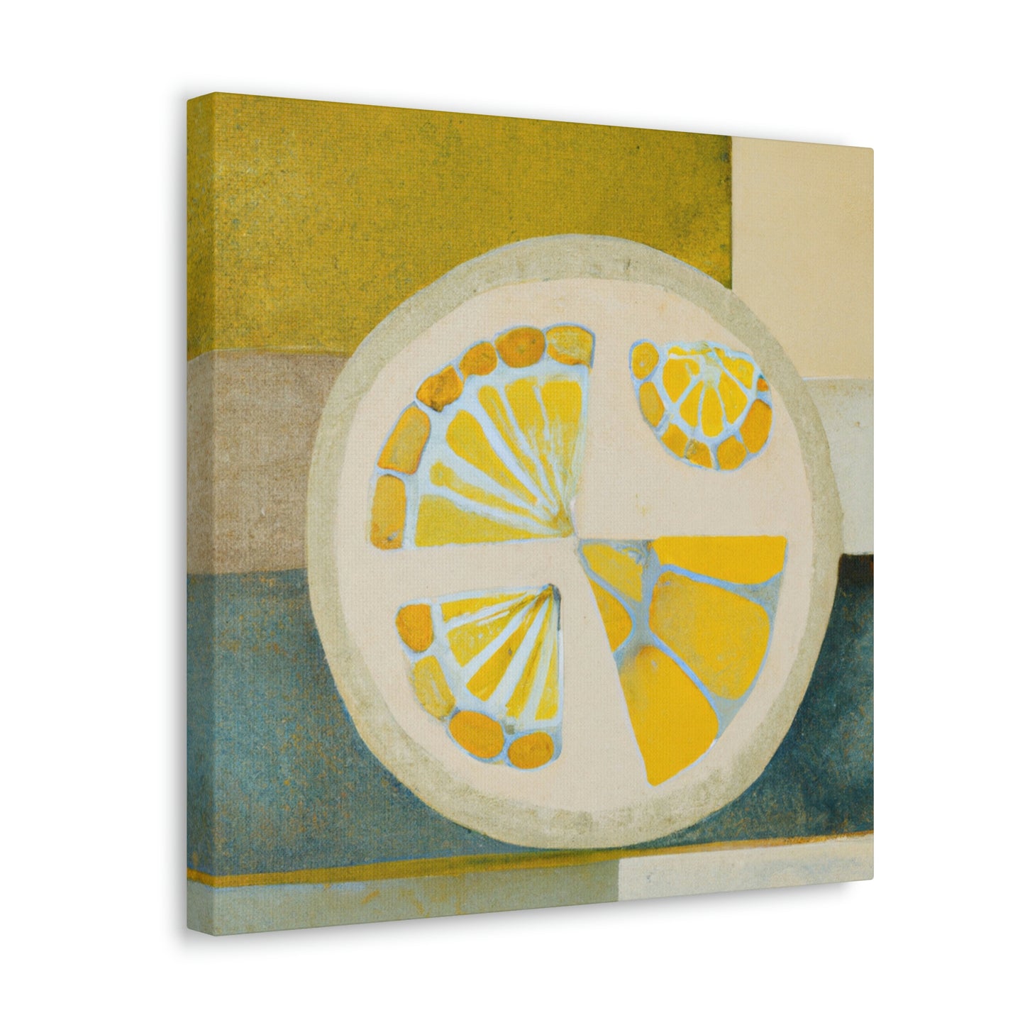 Lemons in Art Deco - Canvas