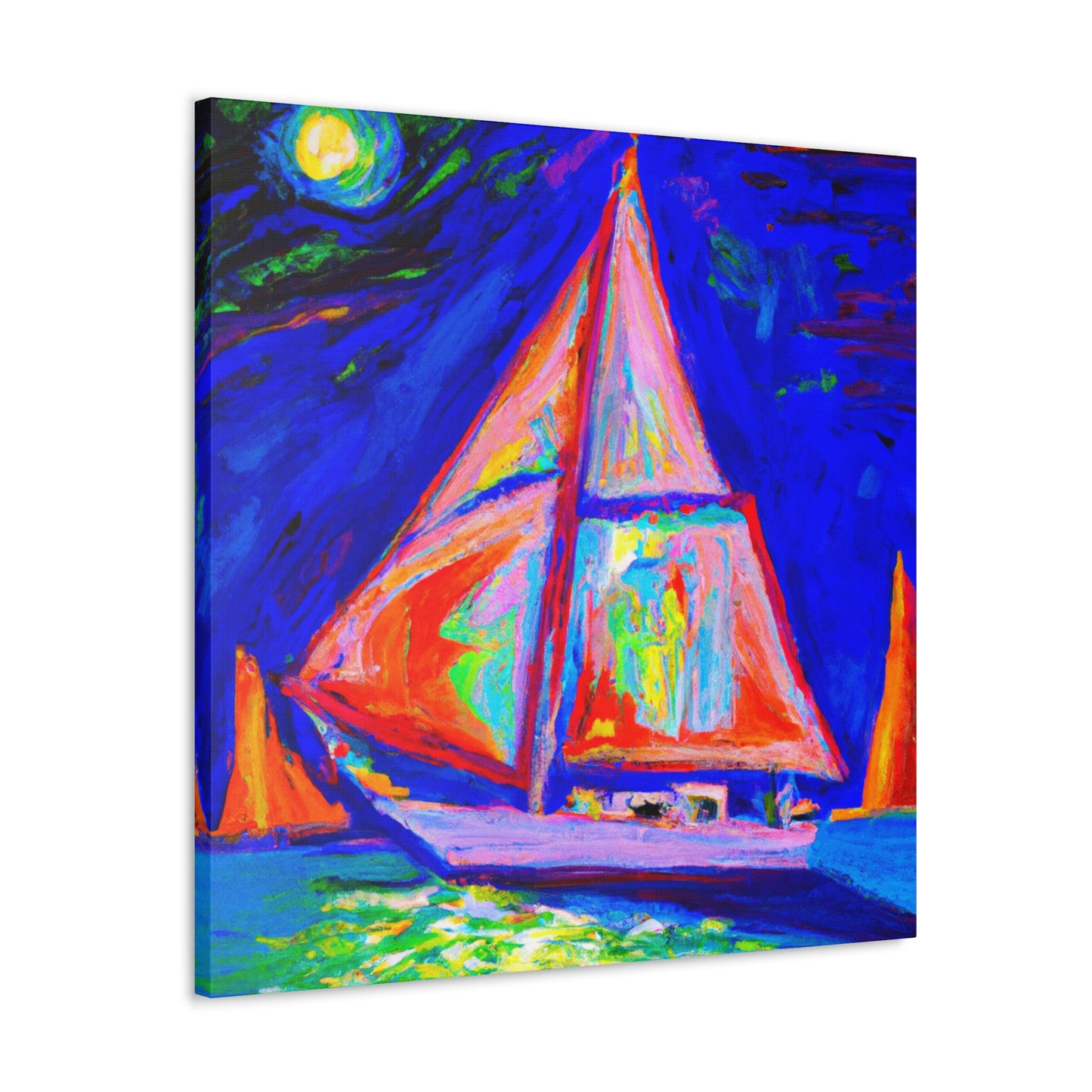 "Yacht in Expressionism" - Canvas