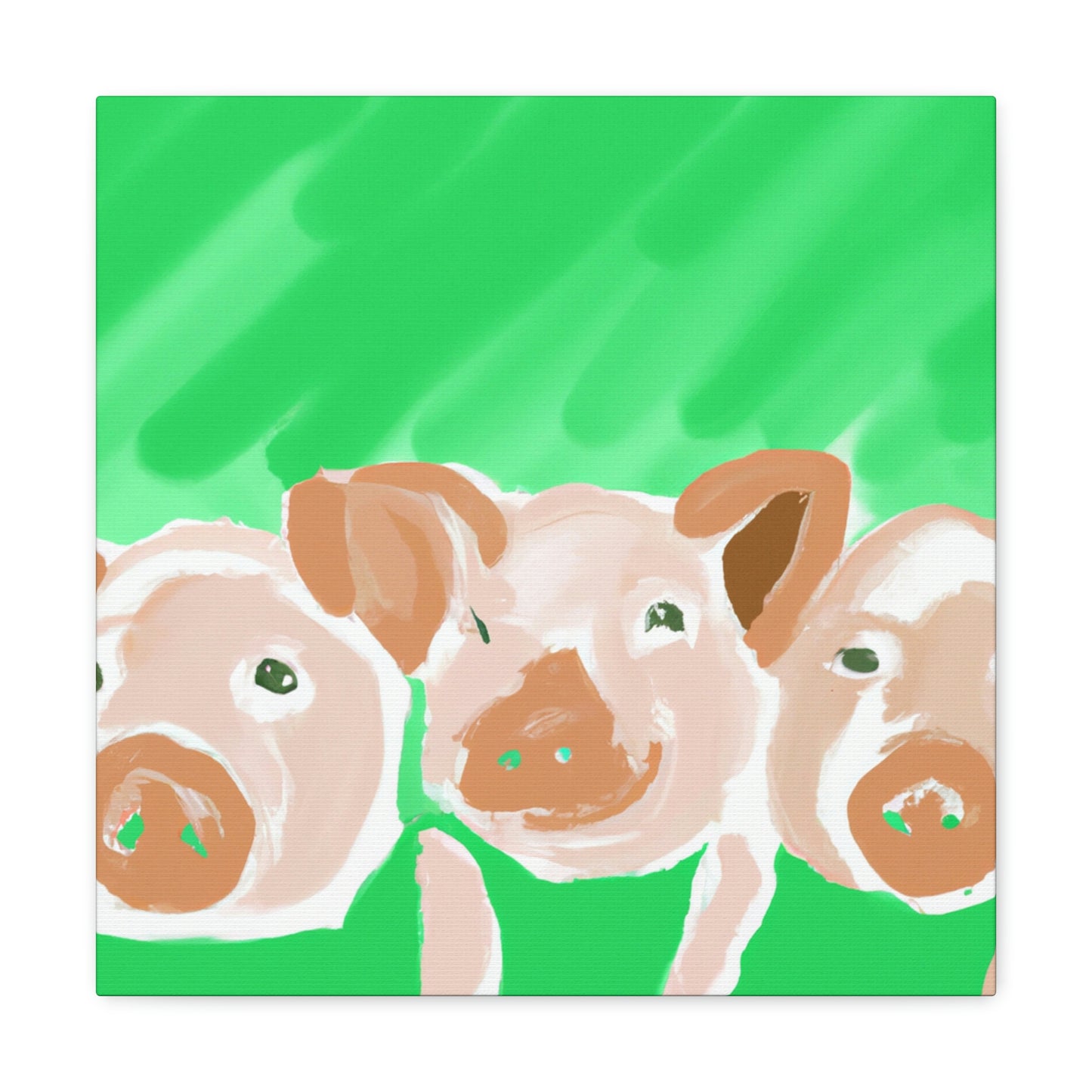 Pigs in Monochrome - Canvas