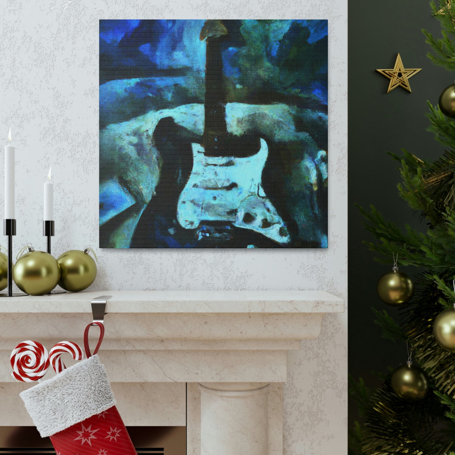 Fender in Abstract Forms - Canvas