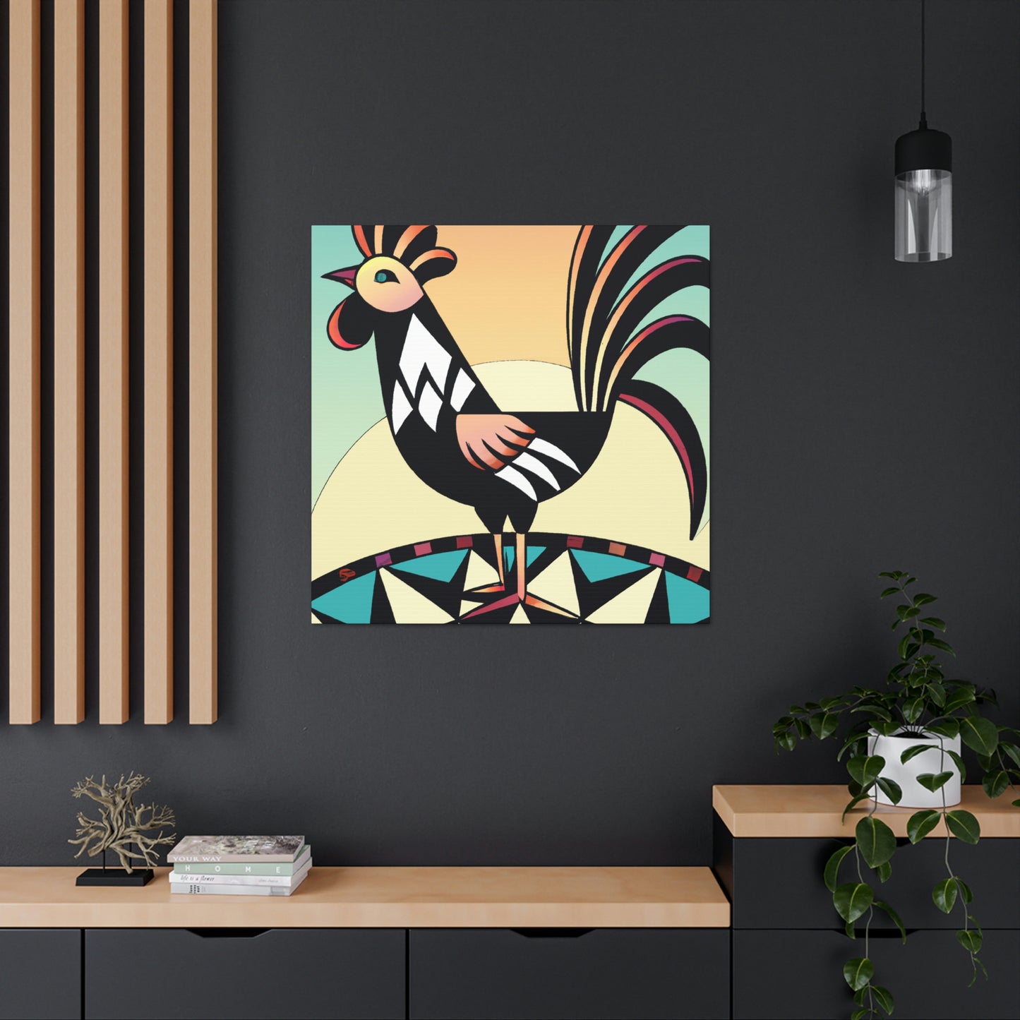 Chicken in Dazzle - Canvas