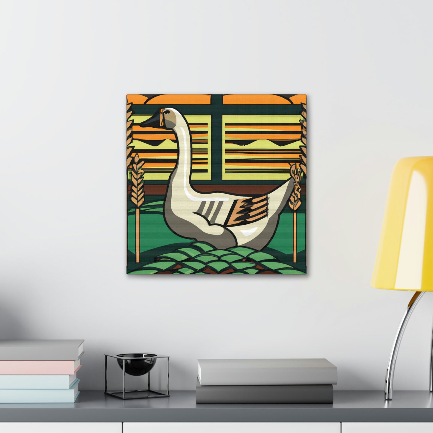 "Glorious Goosicle Art Deco" - Canvas