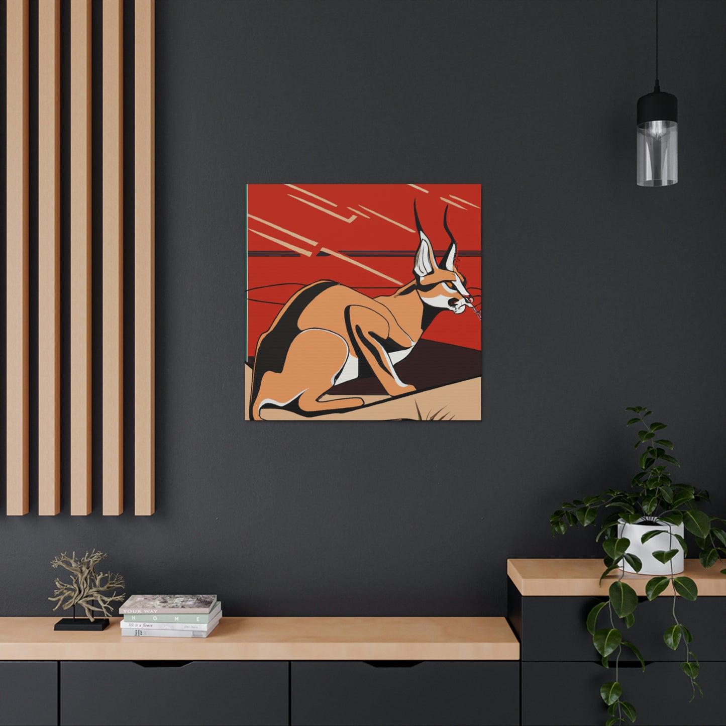 "Caracal's Deco Zenith" - Canvas