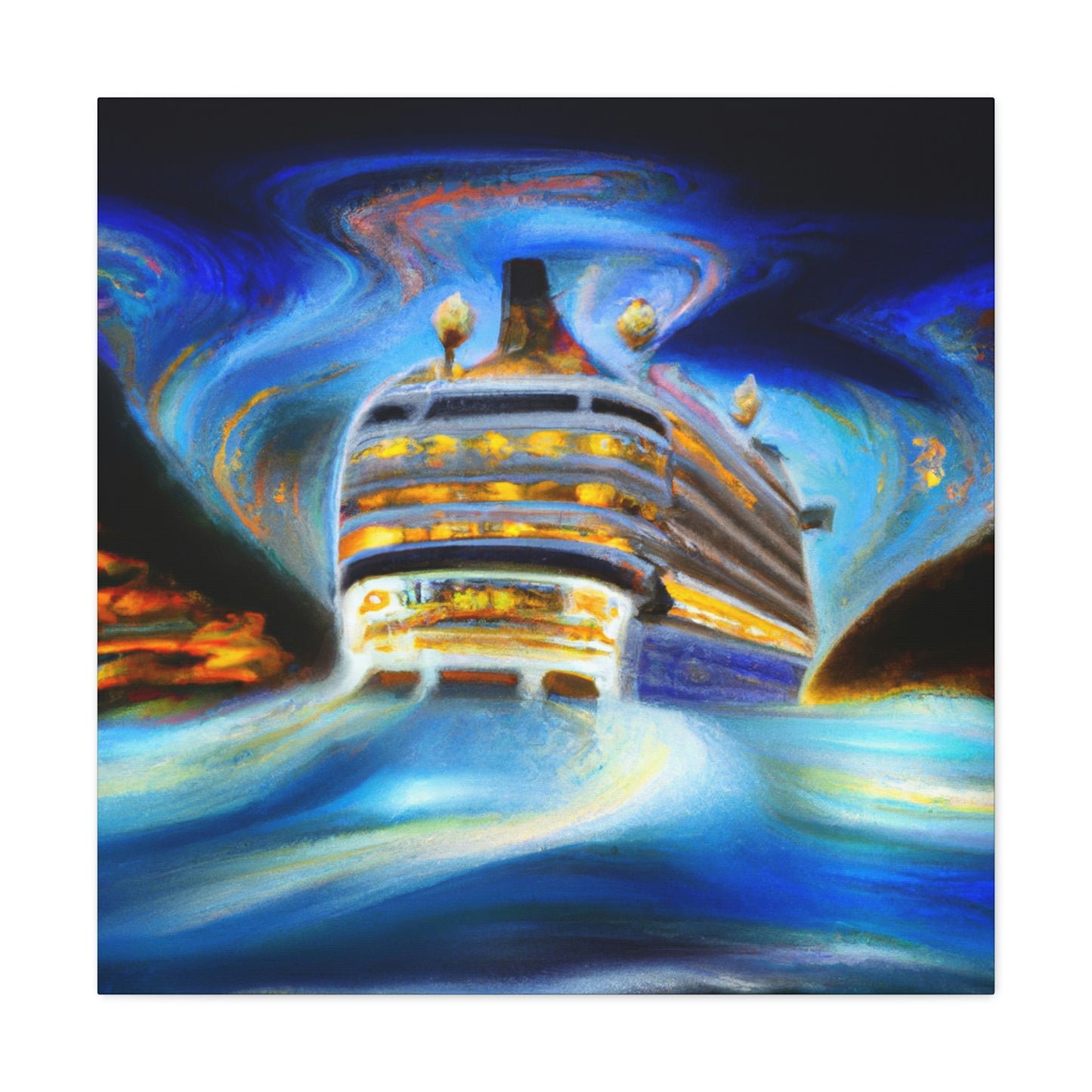 "Cruise Ship Surreality" - Canvas