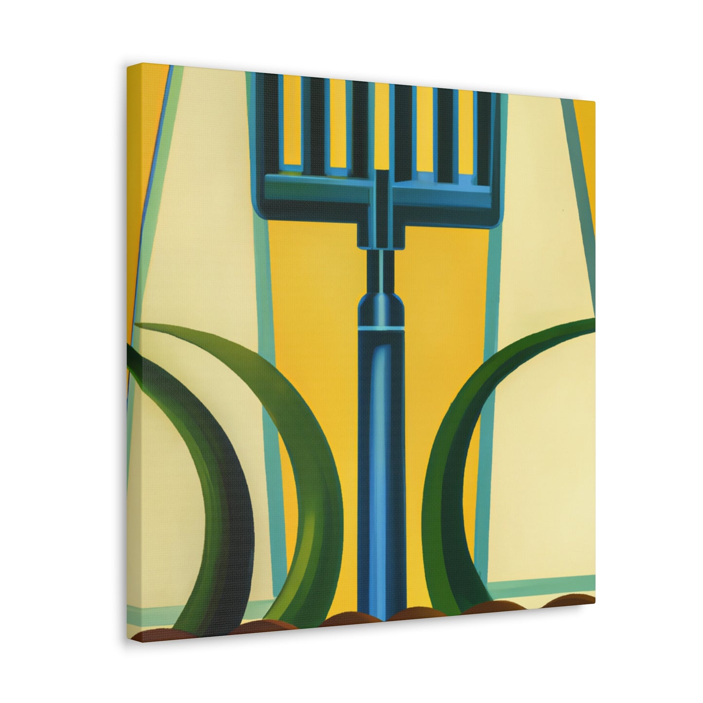 "Backlit Deco Pitchfork" - Canvas