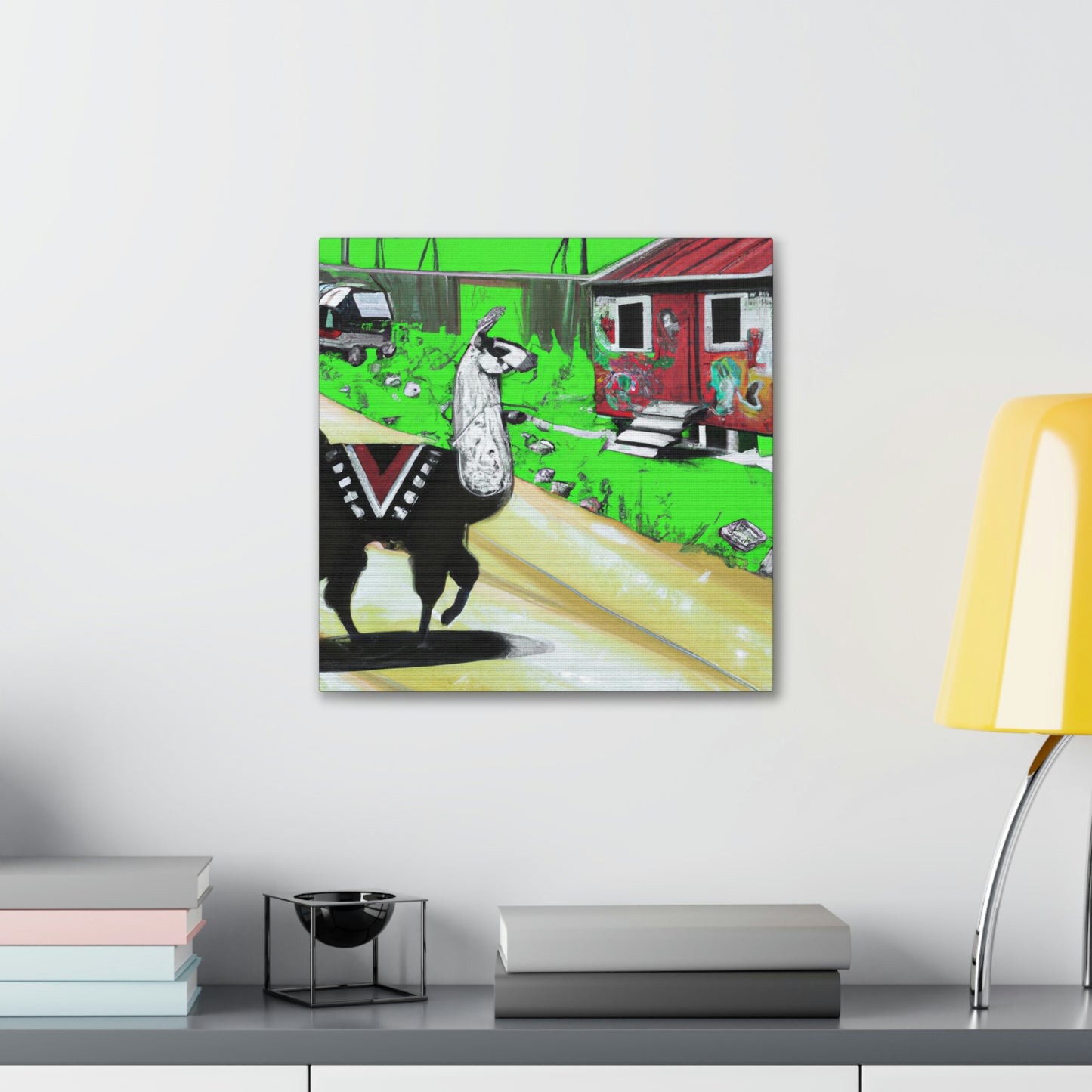 Llama in the City - Canvas