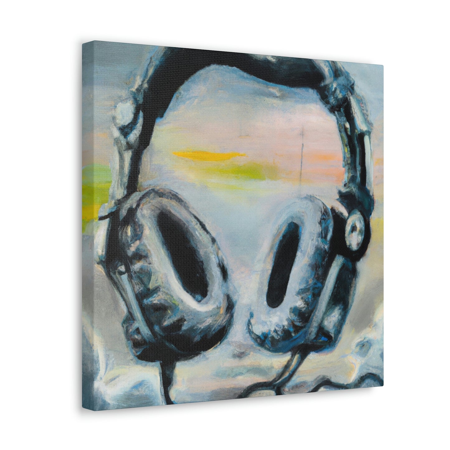 "Headphones in Expressionism" - Canvas