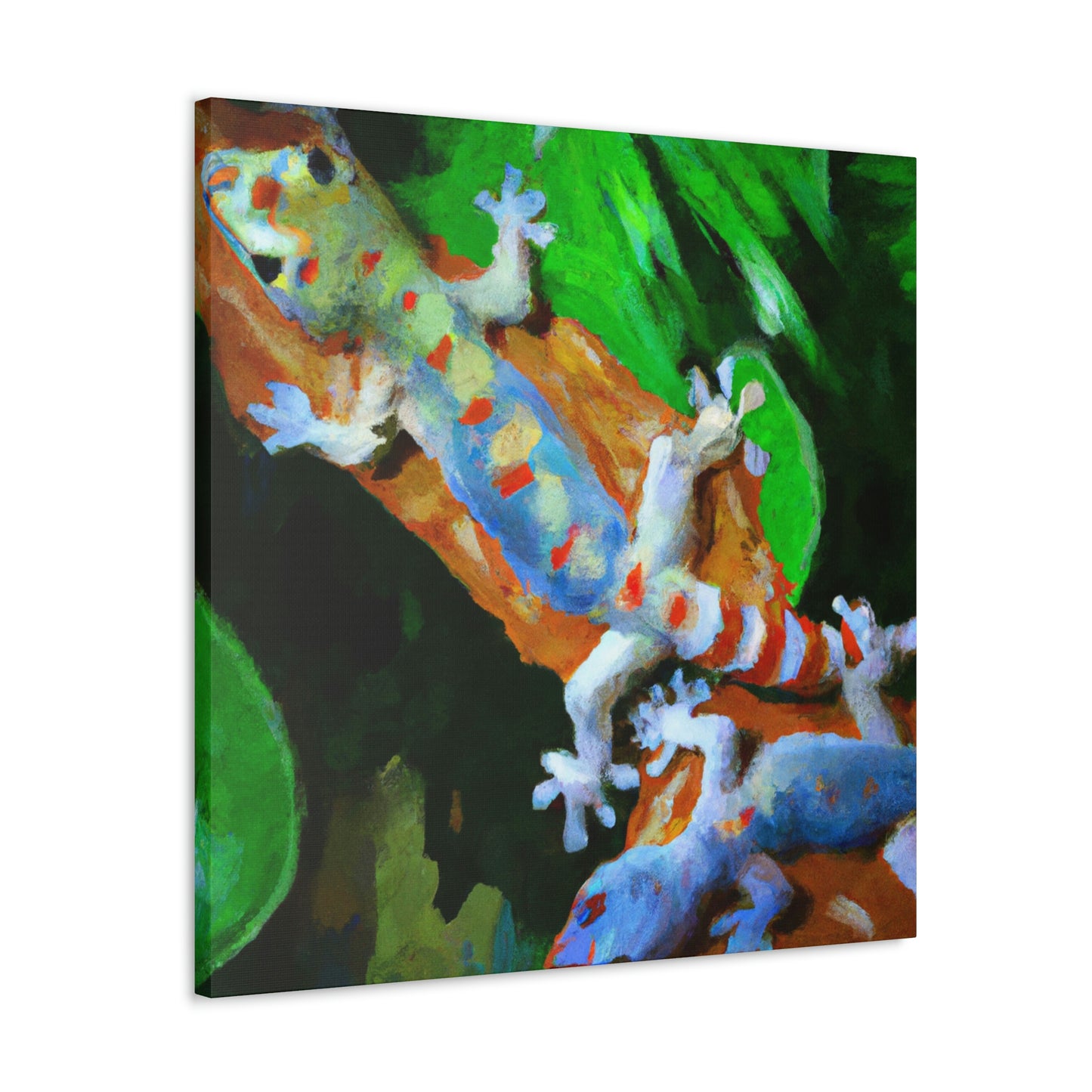 Geckos in Impressionism - Canvas