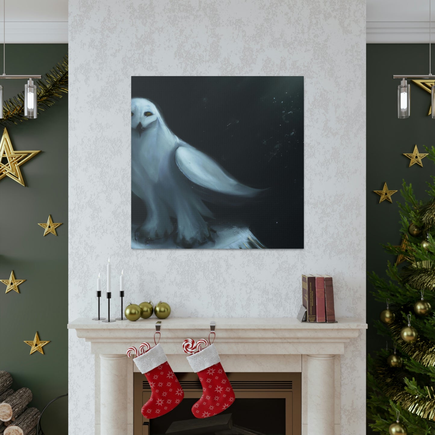 Winter's Majestic Owl - Canvas