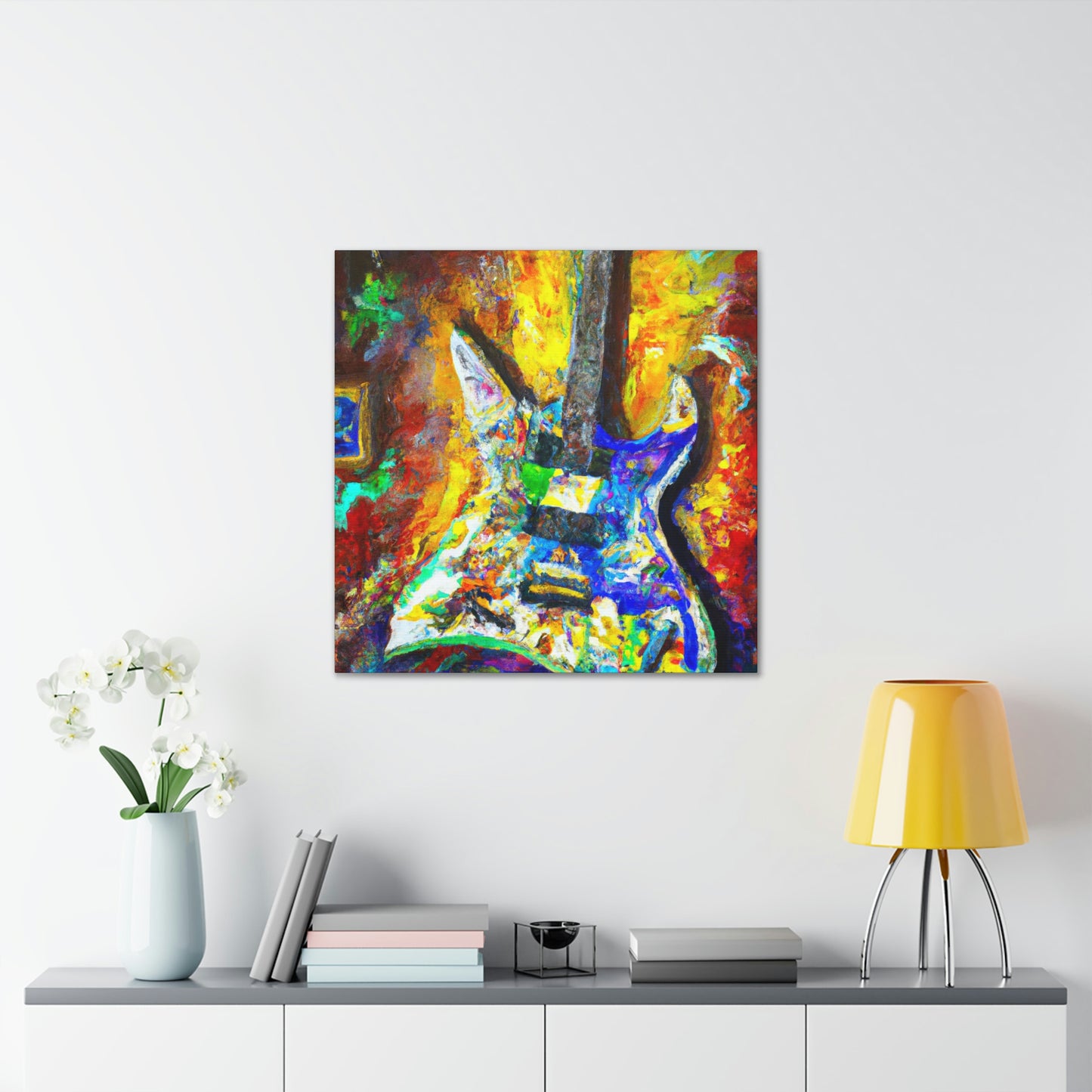 "Electric Guitar Enigma" - Canvas