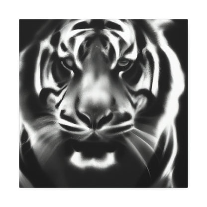 "Majestic Bengal Tiger Scene" - Canvas