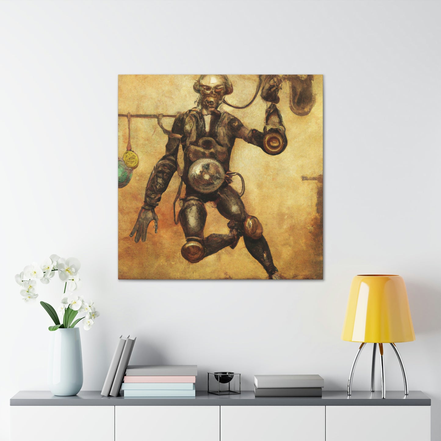 "Martial Arts Steampunk Mastery" - Canvas