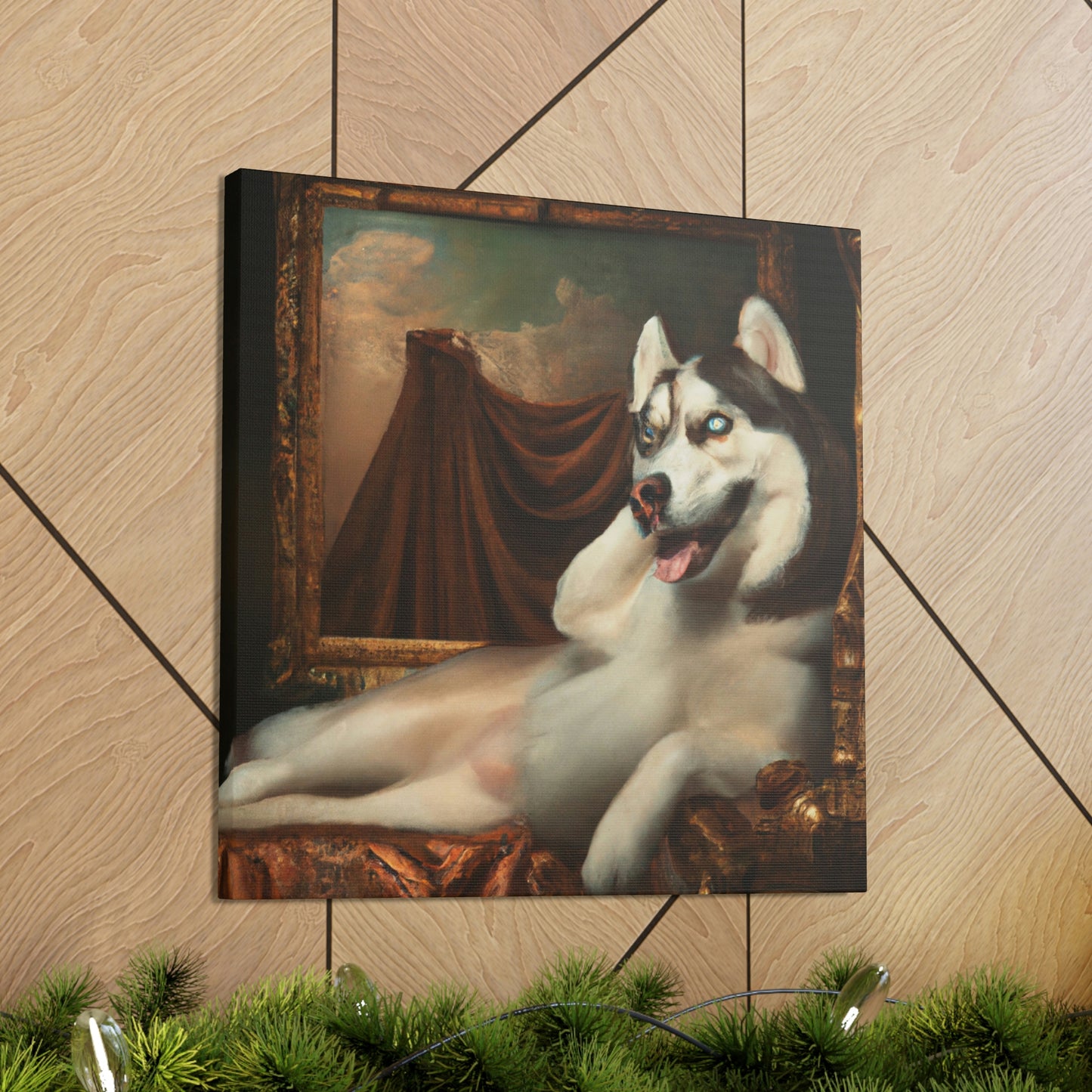 "The Loyal Husky Companion" - Canvas