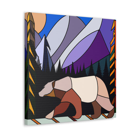 "Bear of Roaring Twenties" - Canvas