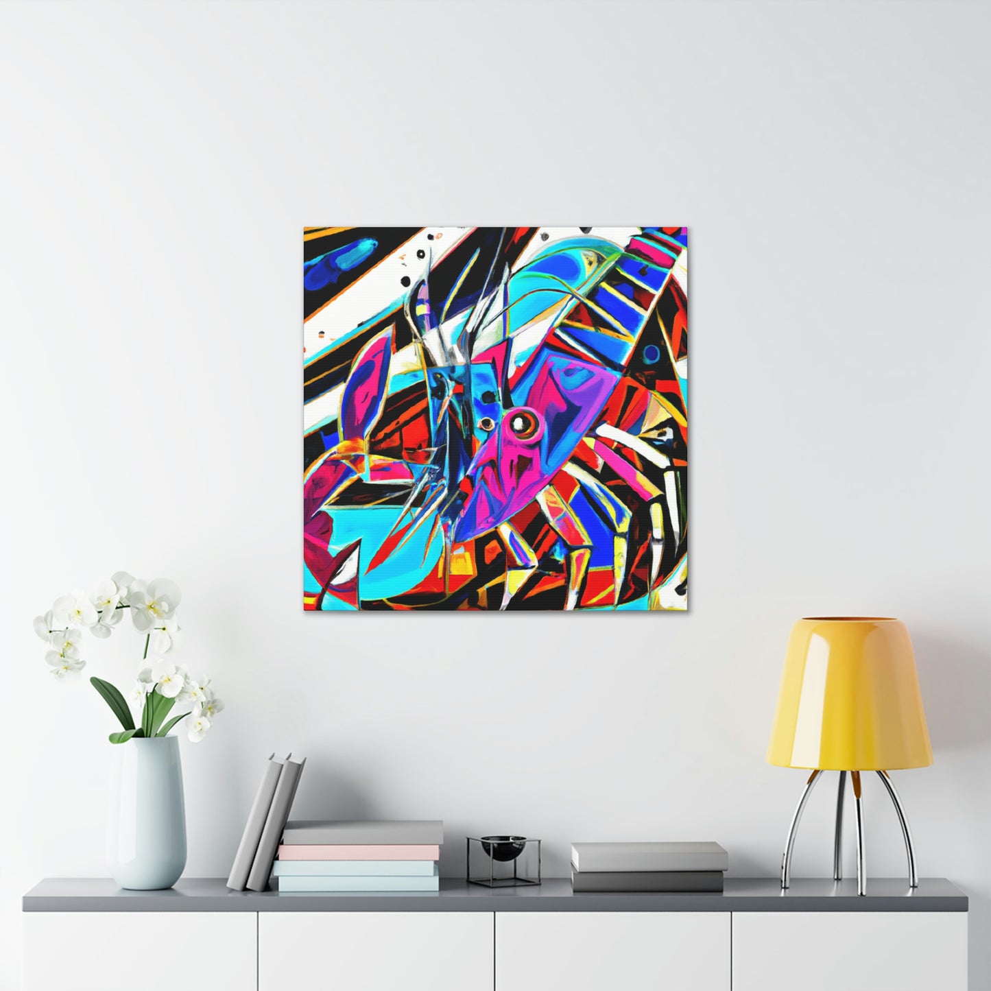 Lobster In Abstraction - Canvas