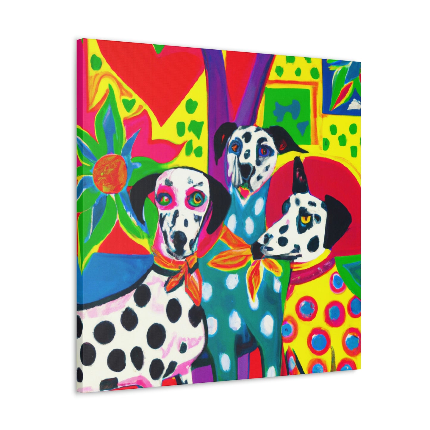 "Dalmatian in Deco" - Canvas