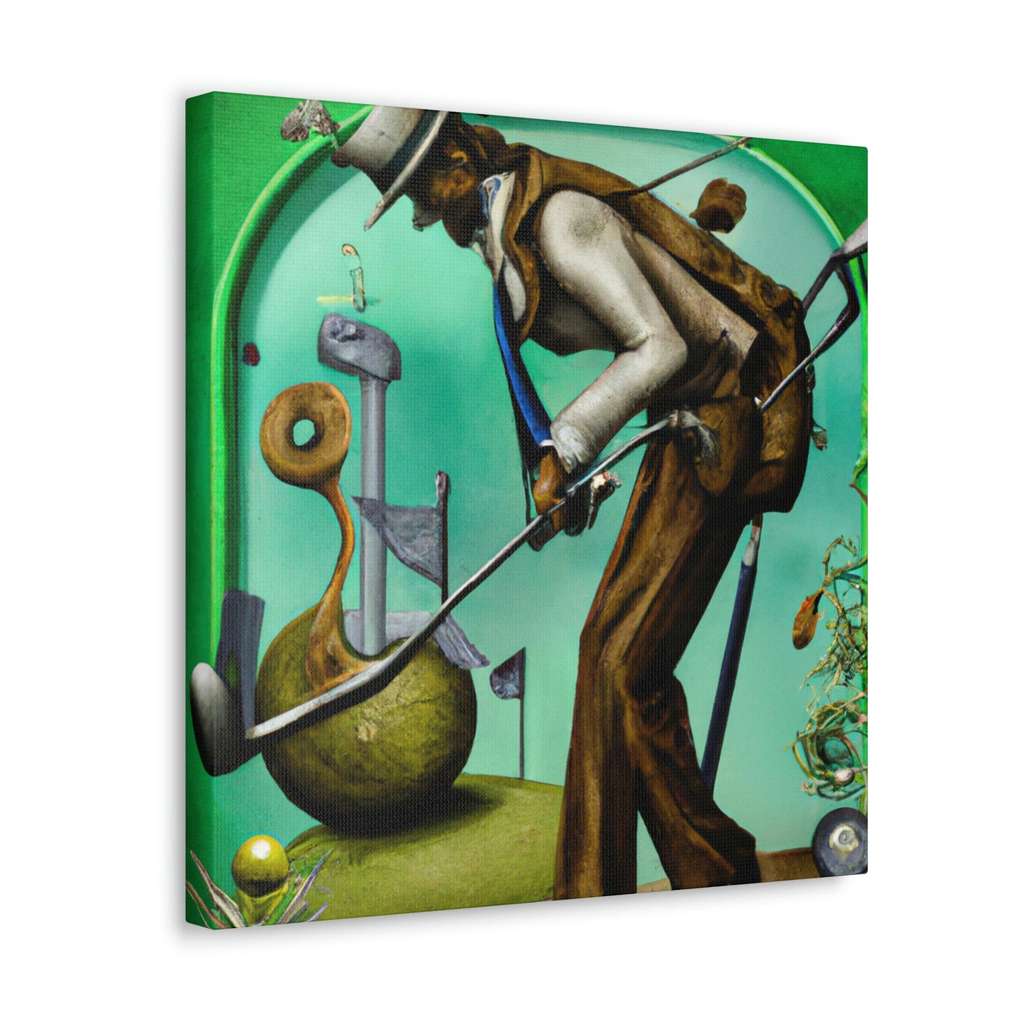 Golf in Victorian Age - Canvas