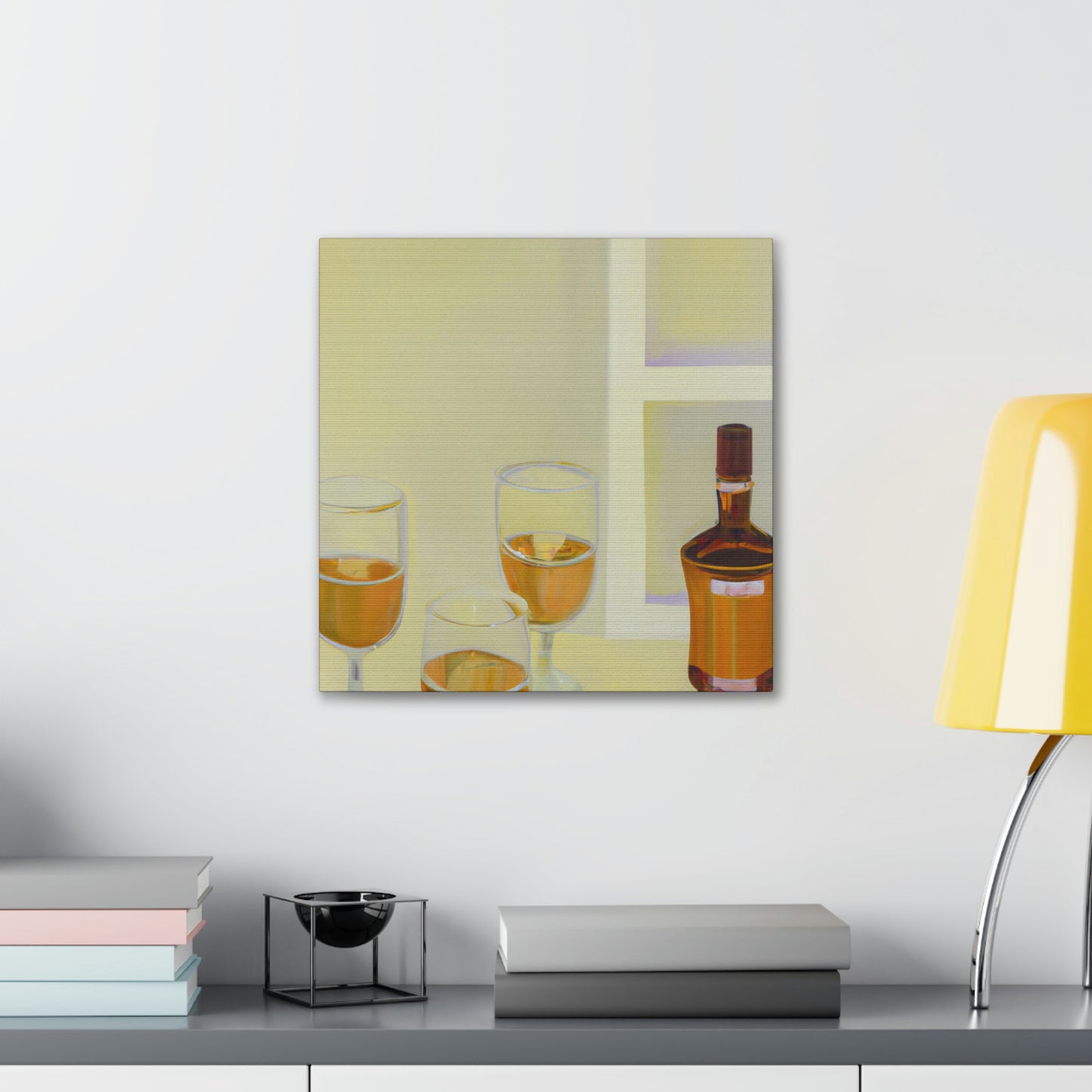 "Alcoholic Art Reflection" - Canvas