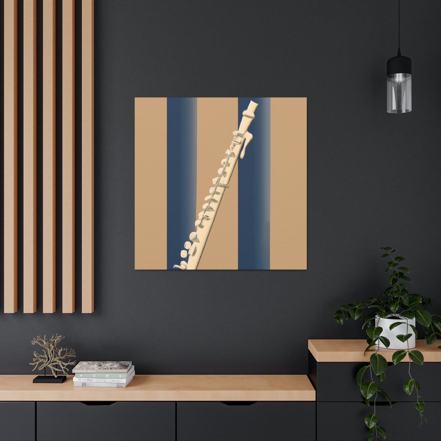 "Flute in Minimalism" - Canvas