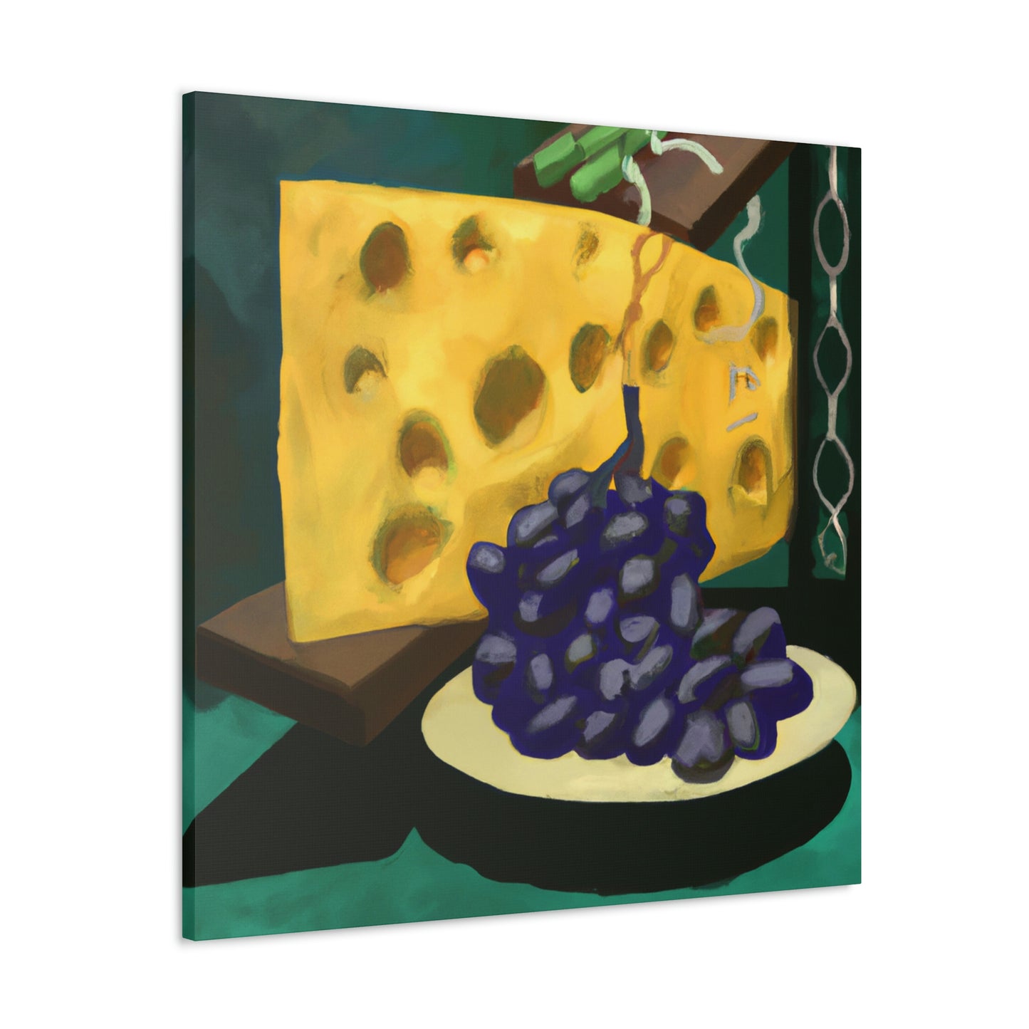 Cheese and Grapes Pop - Canvas