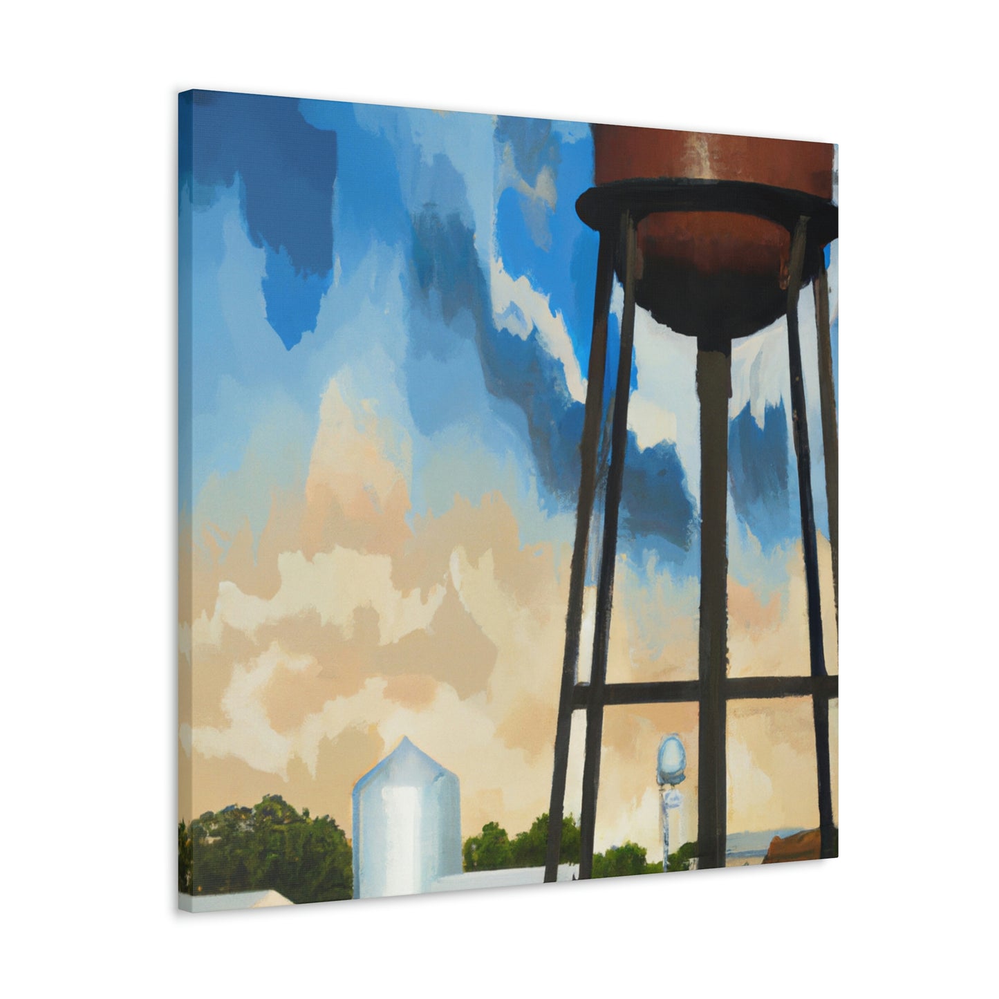 "Cityscape Monumental Towers" - Canvas